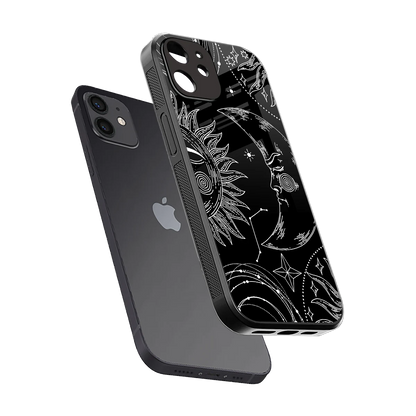 Celestial Duo sleek iphone 11 cover with tempered glass back and TPU edges