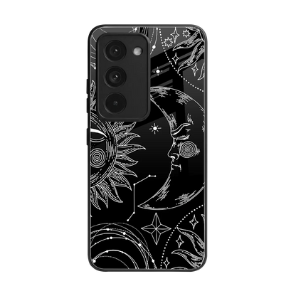 Celestial Duo back phone cover | glass case for redmi 15 5g