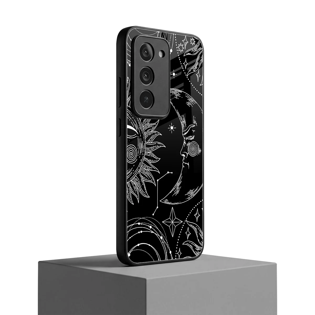 Celestial Duo redmi 15 5g mobile cover | shockproof glass phone case