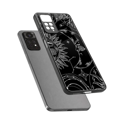Celestial Duo sleek redmi note 11 pro cover with tempered glass back and TPU edges