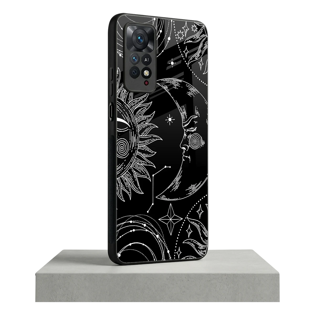 Celestial Duo redmi note 11 pro mobile cover | shockproof glass phone case