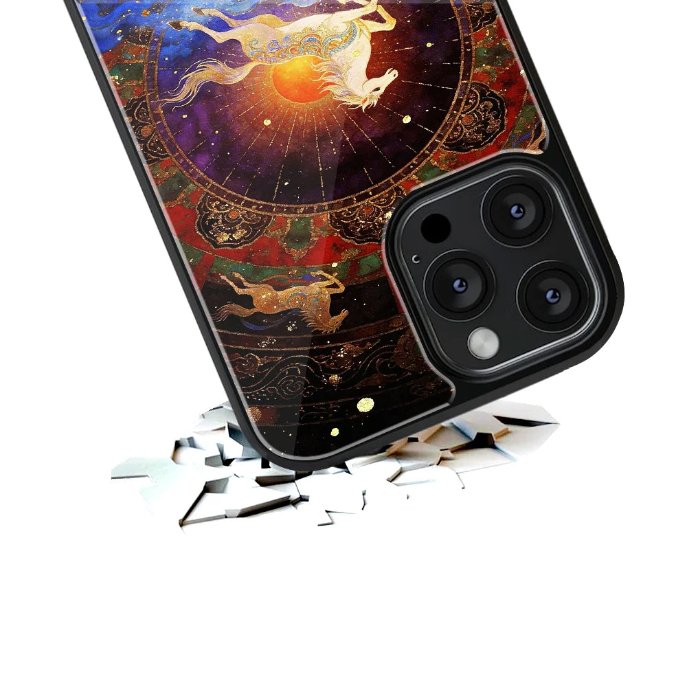 Durable Glass Back Mobile Case for iPhone, Samsung, OnePlus, Google Pixel, Redmi, Vivo, Oppo