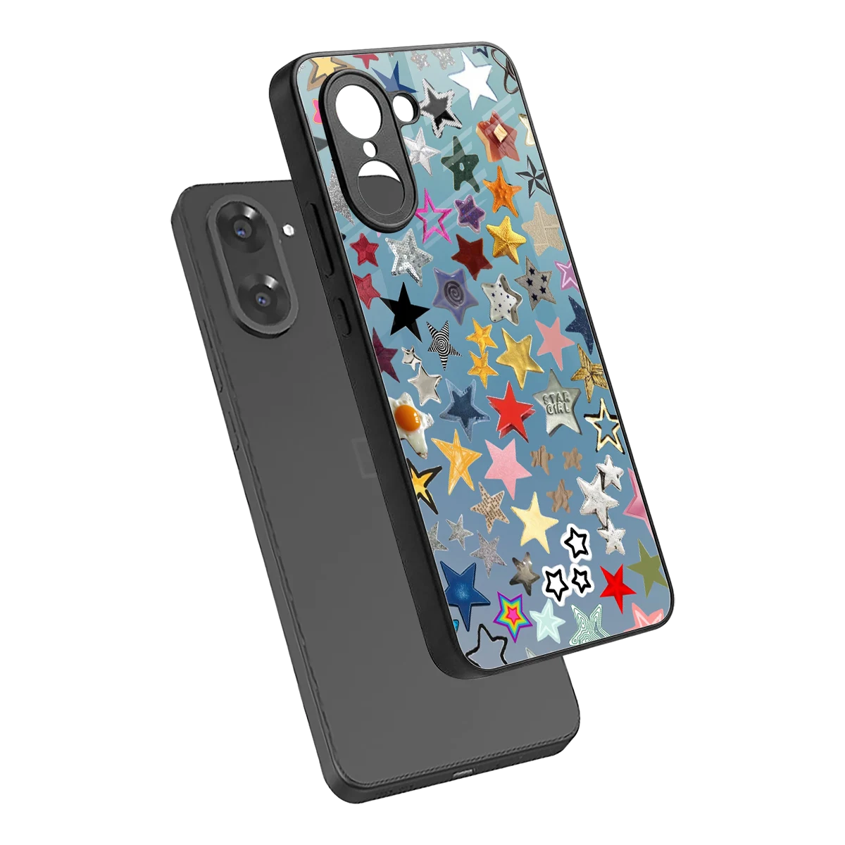 Celestial Glow sleek oneplus nord ce5 5g cover with tempered glass back and TPU edges