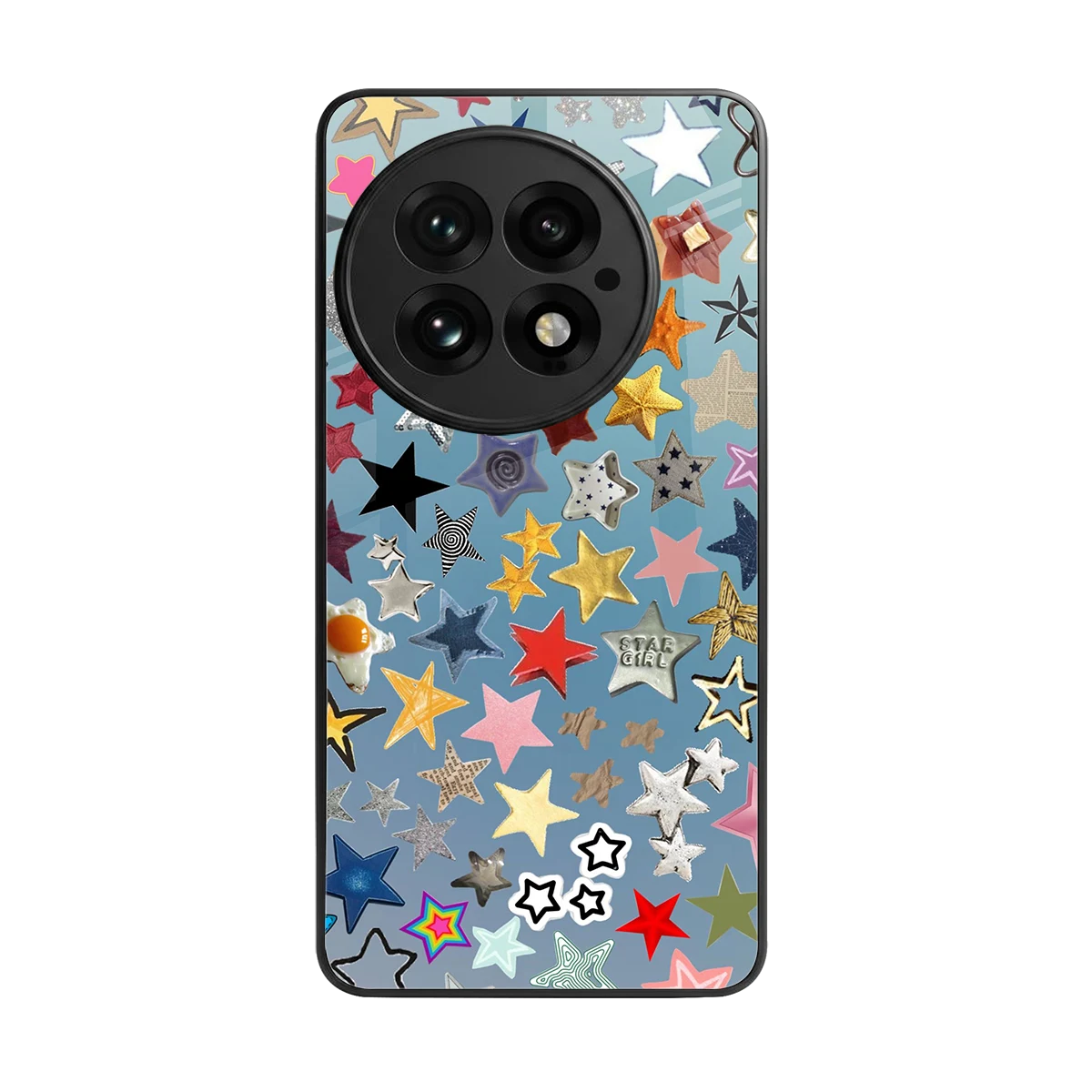 Celestial Glow back phone cover | glass case for oneplus 13