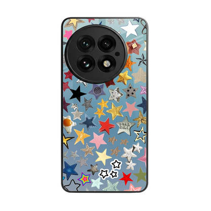 Celestial Glow back phone cover | glass case for oneplus 13