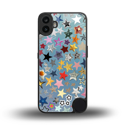 Celestial Glow back phone cover | glass case for cmf nothing phone 1