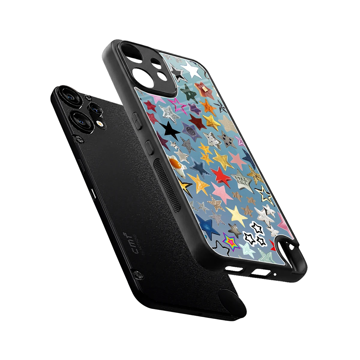 Celestial Glow sleek cmf nothing phone 2 pro cover with tempered glass back and TPU edges