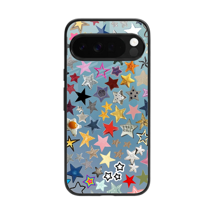 Celestial Glow back phone cover | glass case for google pixel 10 pro xl