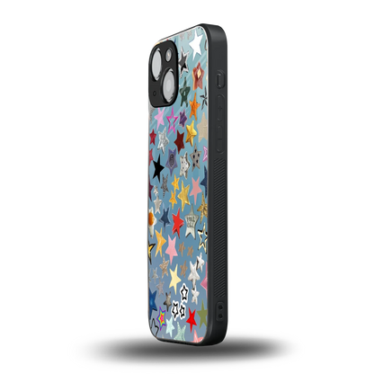 Celestial Glow iphone 13 mini mobile cover | shockproof glass phone case