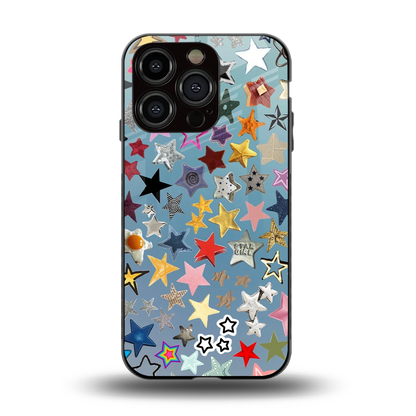 Celestial Glow back phone cover | glass case for iphone 13 pro