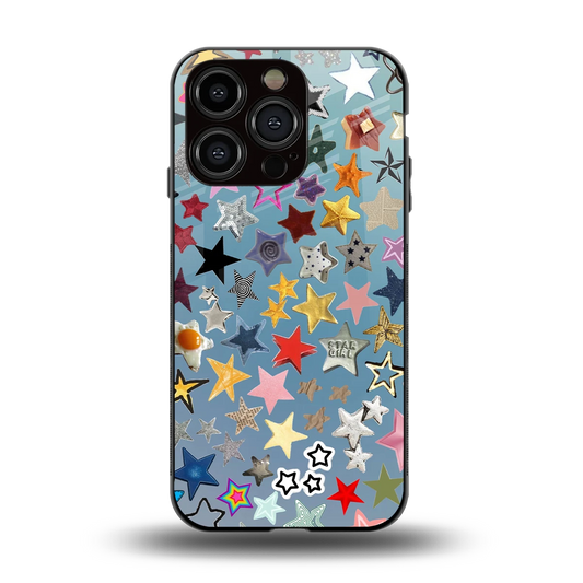 Celestial Glow back phone cover | glass case for iphone 13 pro