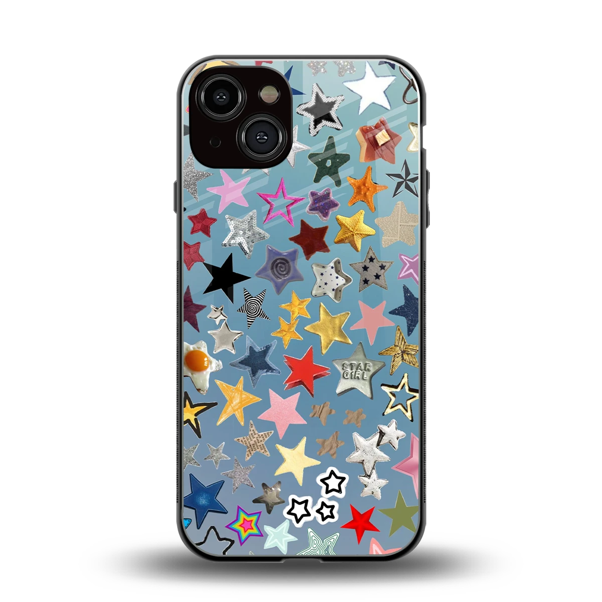 Celestial Glow back phone cover | glass case for iphone 14