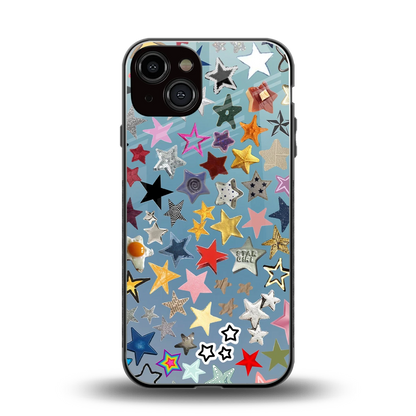 Celestial Glow back phone cover | glass case for iphone 14