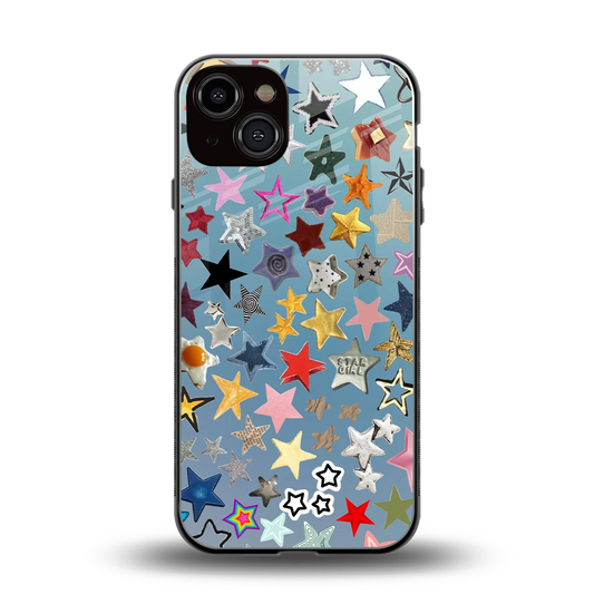 Celestial Glow back phone cover | glass case for iphone 14