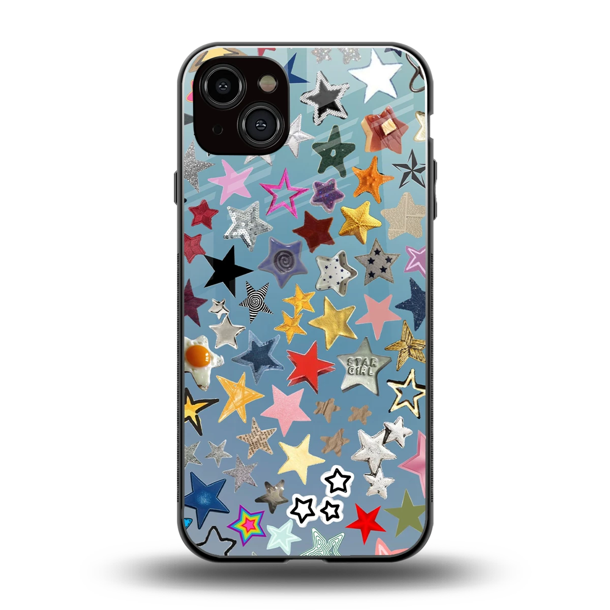 Celestial Glow back phone cover | glass case for iphone 15 plus