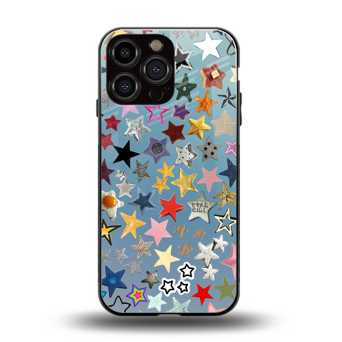 Celestial Glow back phone cover | glass case for iphone 15 pro max