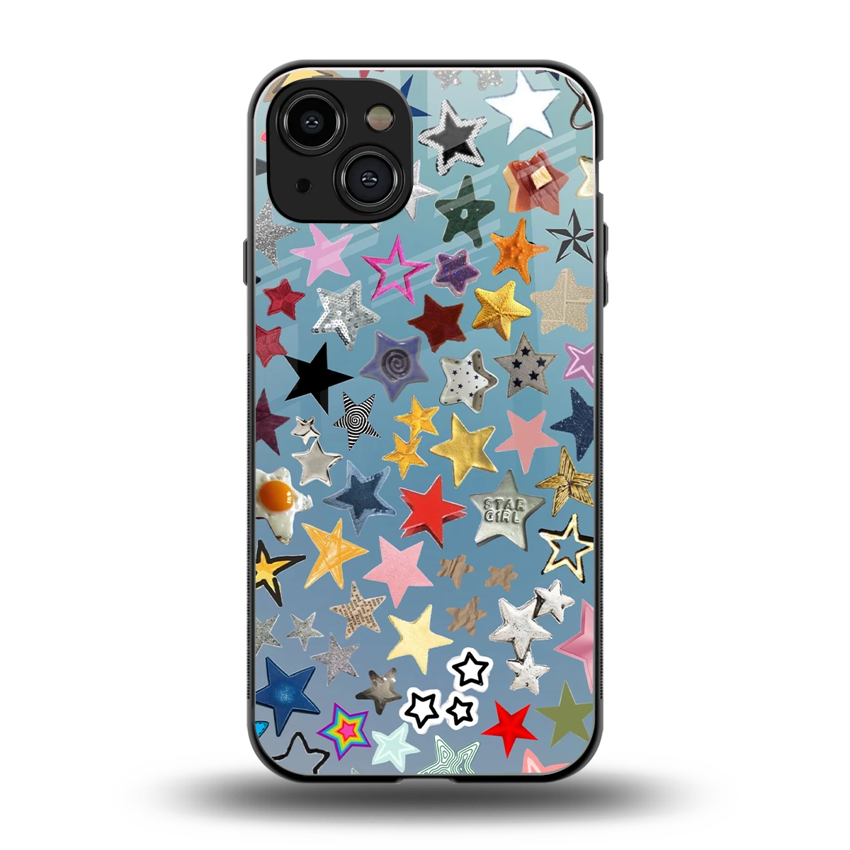 Celestial Glow back phone cover | glass case for iphone 15