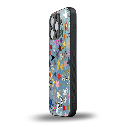 Celestial Glow iphone 16 pro max mobile cover | shockproof glass phone case