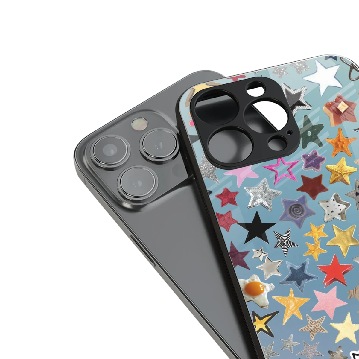 Celestial Glow stylish phone case for iphone 14 | glossy glass and slim fit