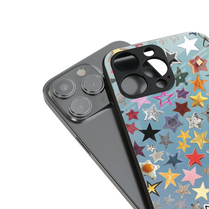 Celestial Glow stylish phone case for iphone 15 plus | glossy glass and slim fit