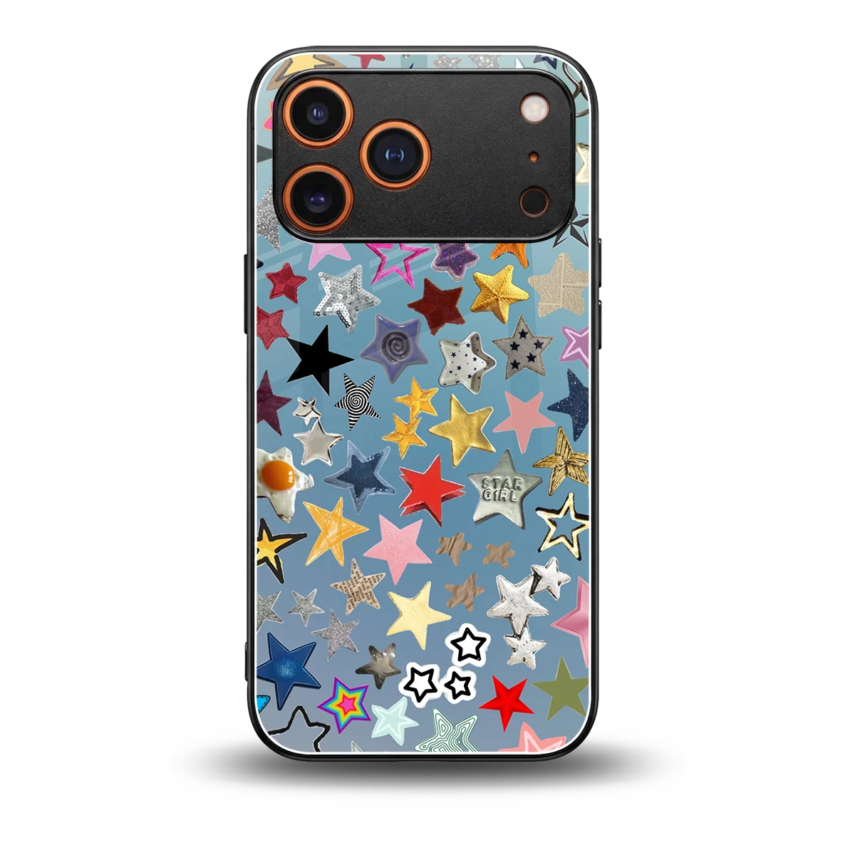 Celestial Glow back phone cover | glass case for iphone 17 pro max
