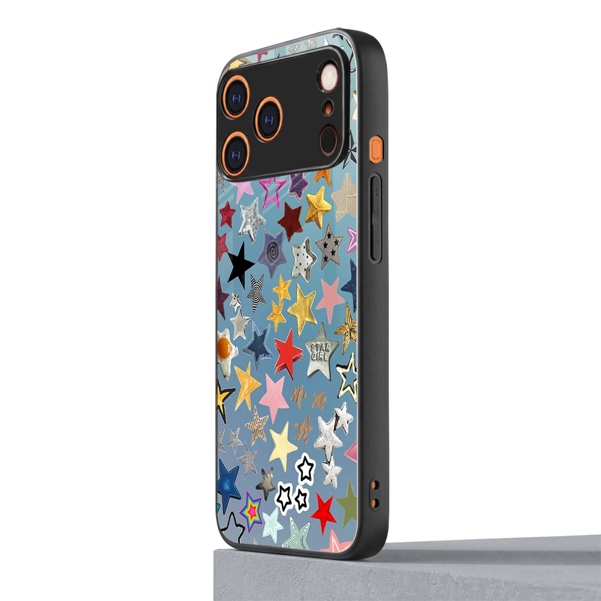 Celestial Glow iphone 17 pro max mobile cover | shockproof glass phone case