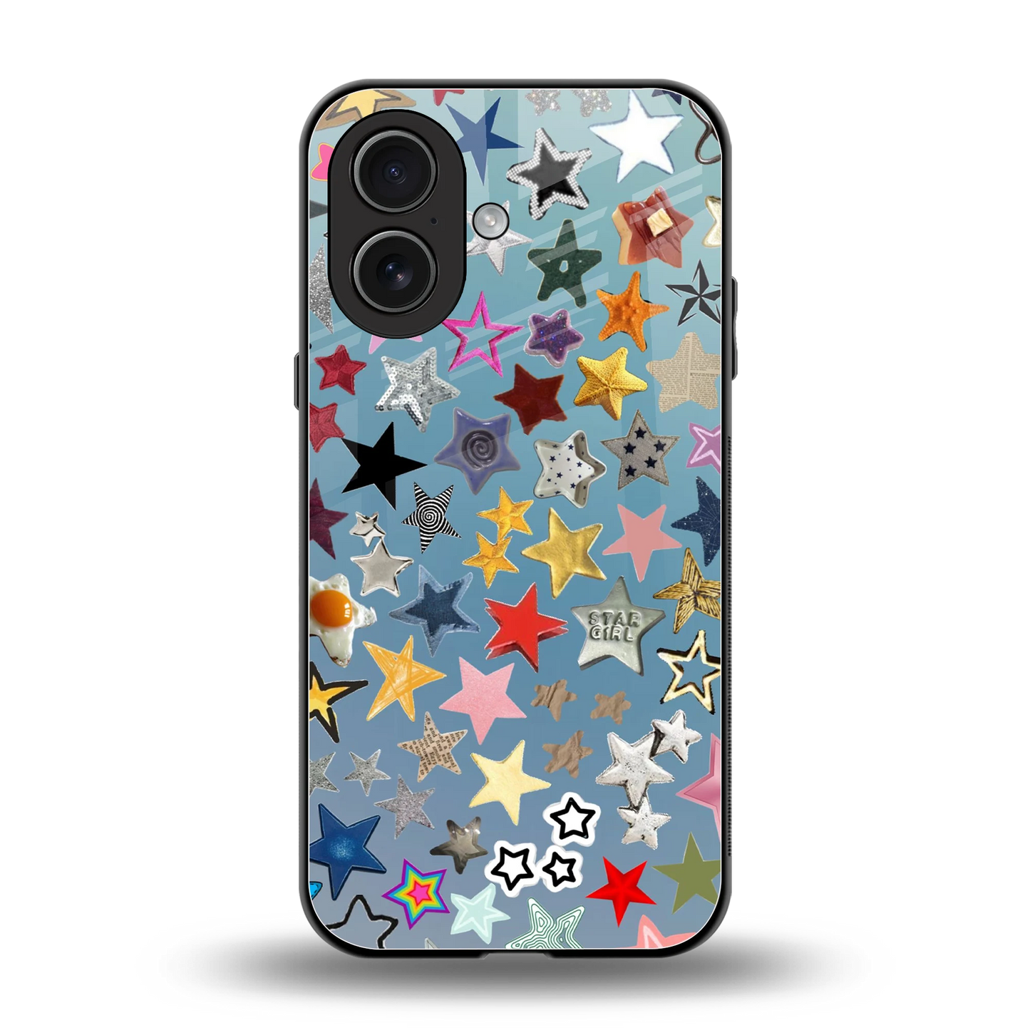 Celestial Glow back phone cover | glass case for iphone 17