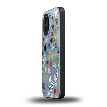 Celestial Glow iphone 17 mobile cover | shockproof glass phone case