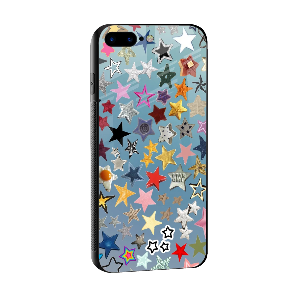Celestial Glow sleek iphone 7 plus cover with tempered glass back and TPU edges