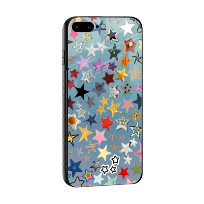 Celestial Glow sleek iphone 7 plus cover with tempered glass back and TPU edges
