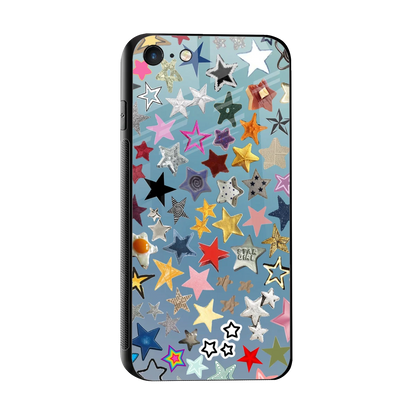Celestial Glow sleek iphone 7 cover with tempered glass back and TPU edges