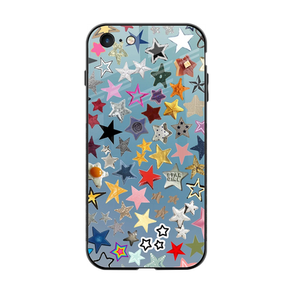 Celestial Glow back phone cover | glass case for iphone 7
