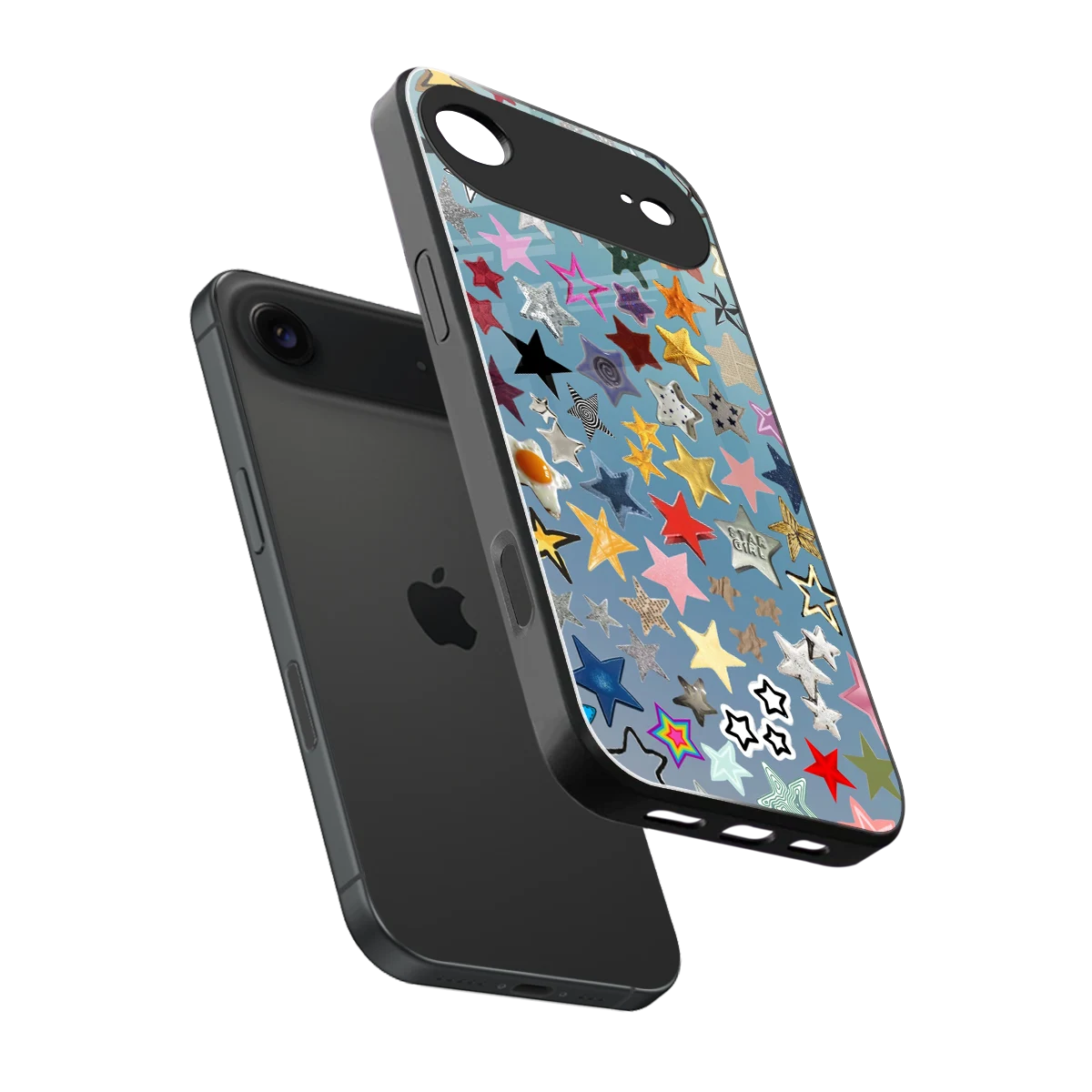Celestial Glow sleek iphone air cover with tempered glass back and TPU edges
