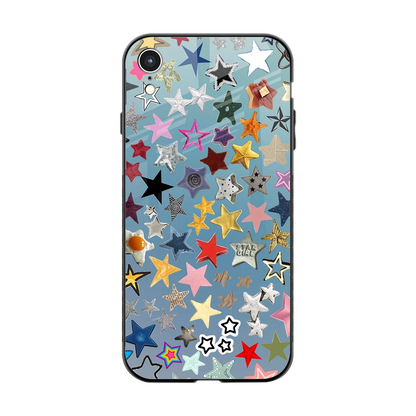 Celestial Glow back phone cover | glass case for iphone xr