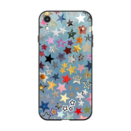 Celestial Glow back phone cover | glass case for iphone xr