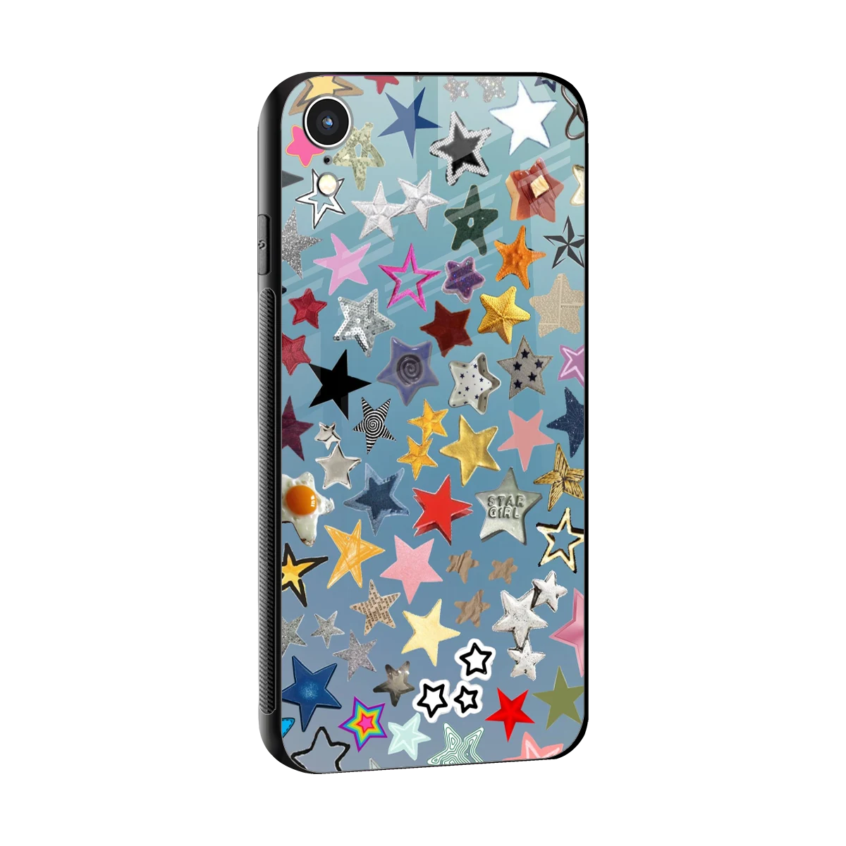 Celestial Glow sleek iphone xr cover with tempered glass back and TPU edges