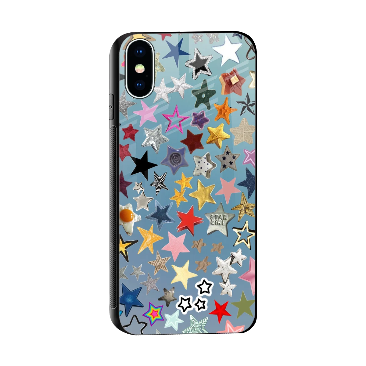 Celestial Glow sleek iphone xs cover with tempered glass back and TPU edges