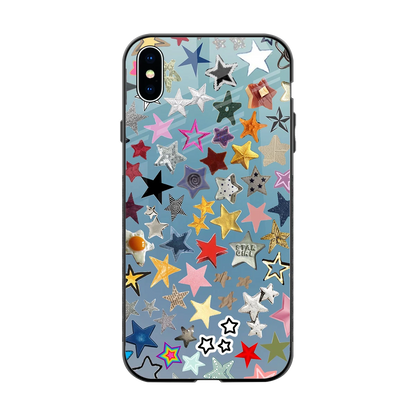 Celestial Glow back phone cover | glass case for iphone xs max