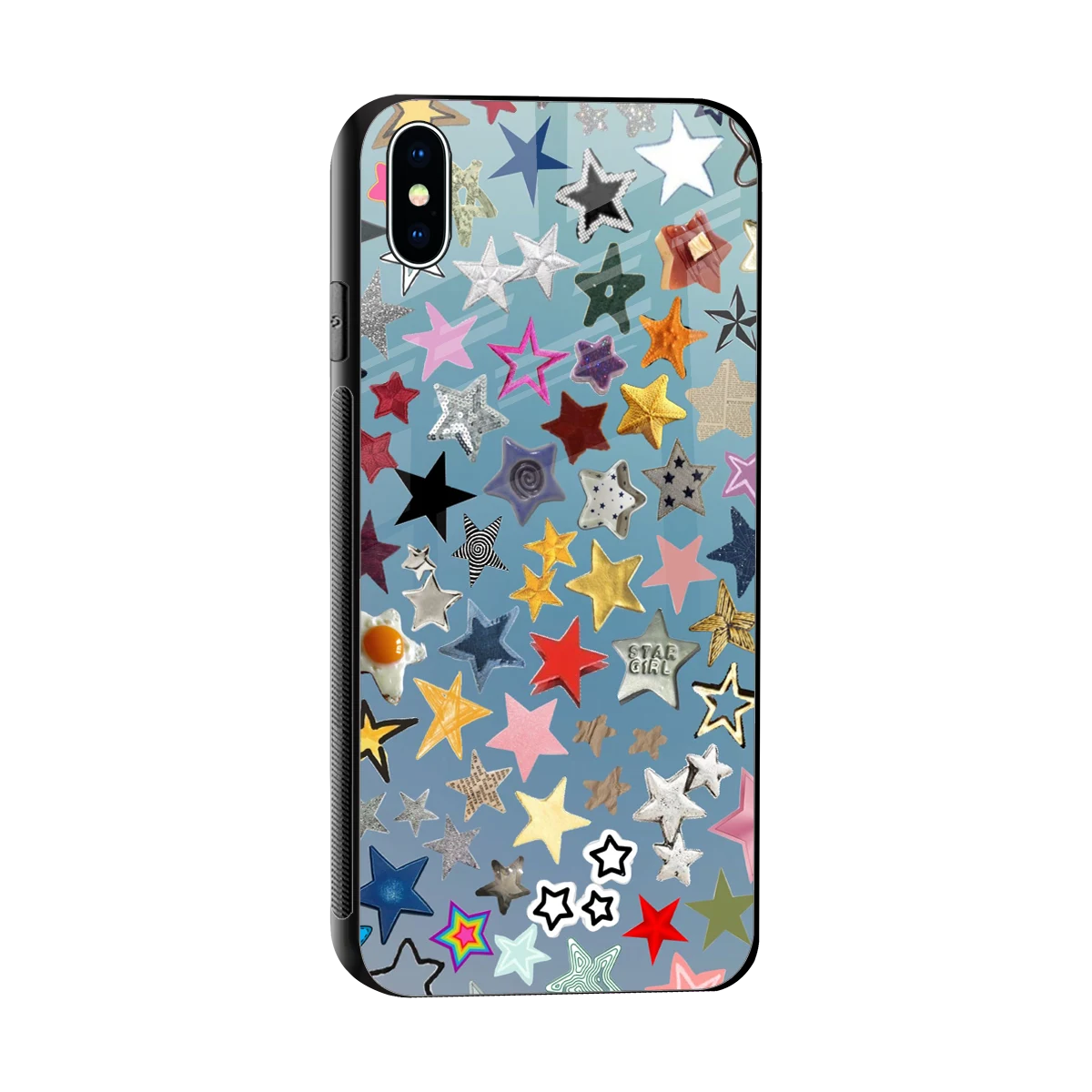 Celestial Glow sleek iphone xs max cover with tempered glass back and TPU edges