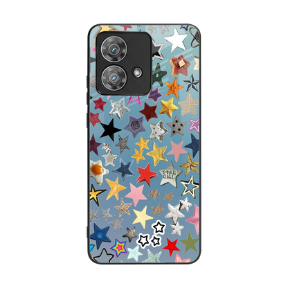 Celestial Glow back phone cover | glass case for motorola edge 40 neo 5g