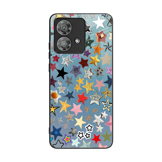Celestial Glow back phone cover | glass case for motorola edge 40 neo 5g
