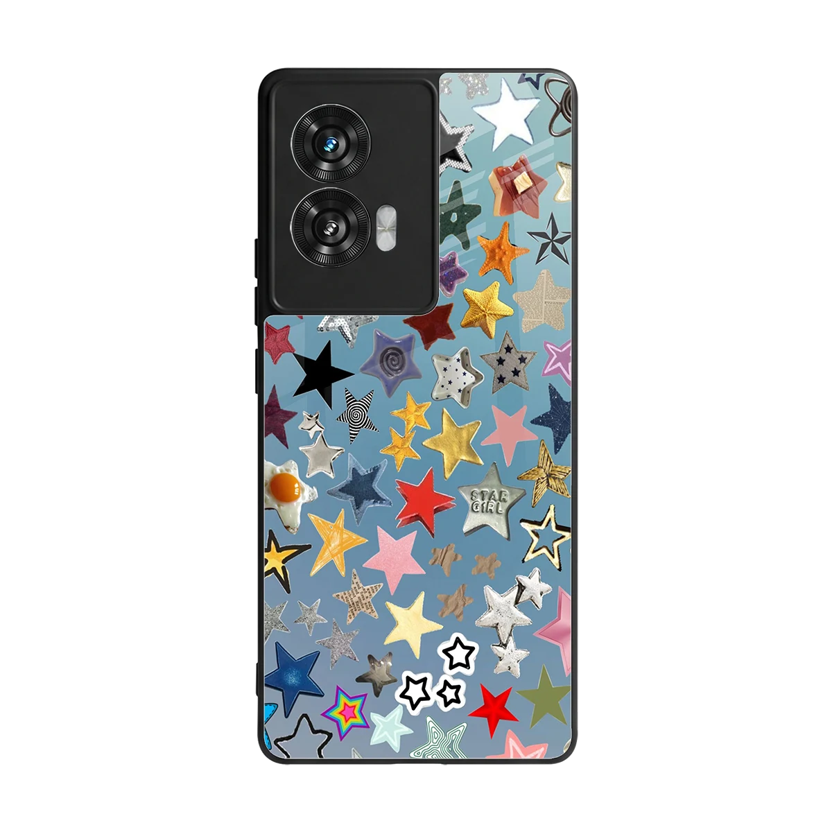 Celestial Glow back phone cover | glass case for motorola edge 50 fusion