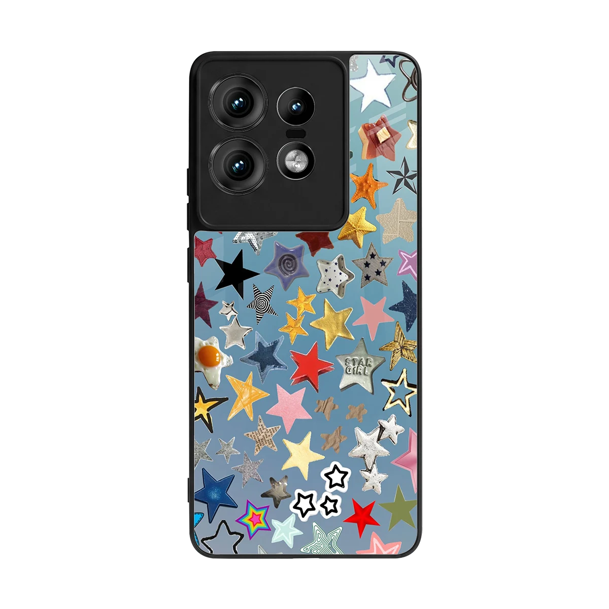 Celestial Glow back phone cover | glass case for motorola edge 50 pro
