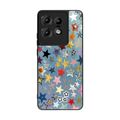 Celestial Glow back phone cover | glass case for motorola edge 50 pro