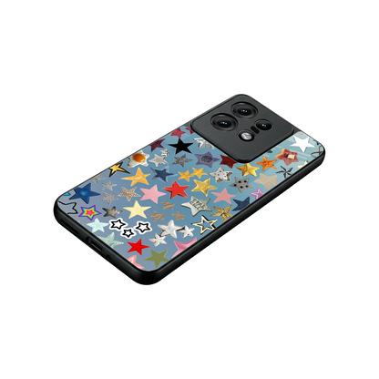 Celestial Glow stylish phone case for motorola edge 50 pro | glossy glass and slim fit
