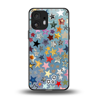Celestial Glow back phone cover | glass case for nothing phone 2