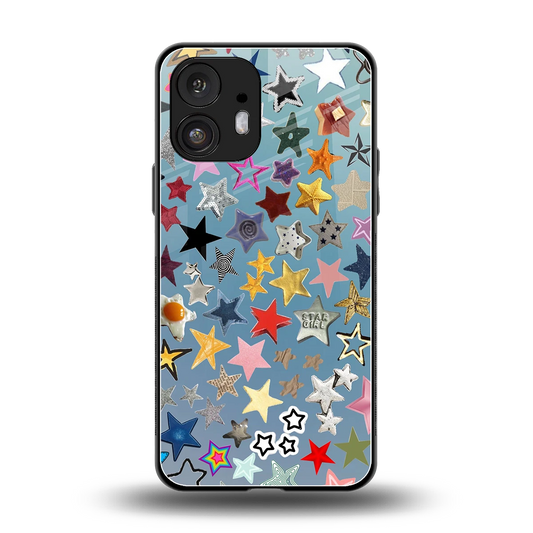 Celestial Glow back phone cover | glass case for nothing phone 2