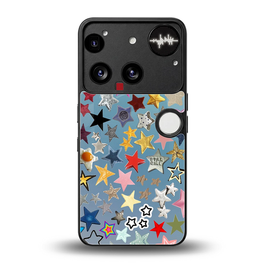 Celestial Glow back phone cover | glass case for nothing phone 3