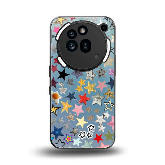 Celestial Glow back phone cover | glass case for nothing phone 3a pro