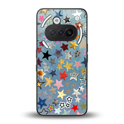 Celestial Glow back phone cover | glass case for nothing phone 3a